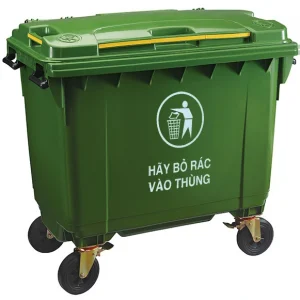 thung rac nhua co banh xe 660 lit